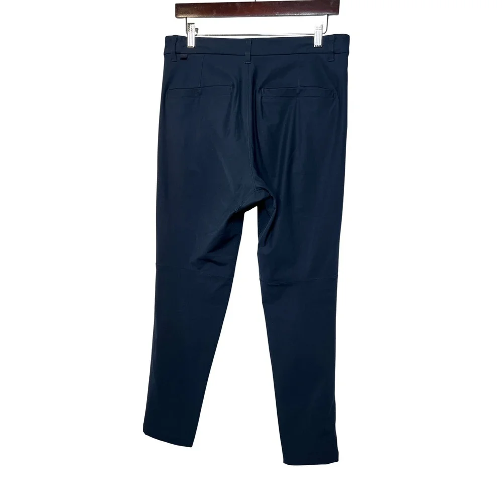 çLululemon Mens Pants Commission Slim Fit 30 Navy Blue Chino Trousers